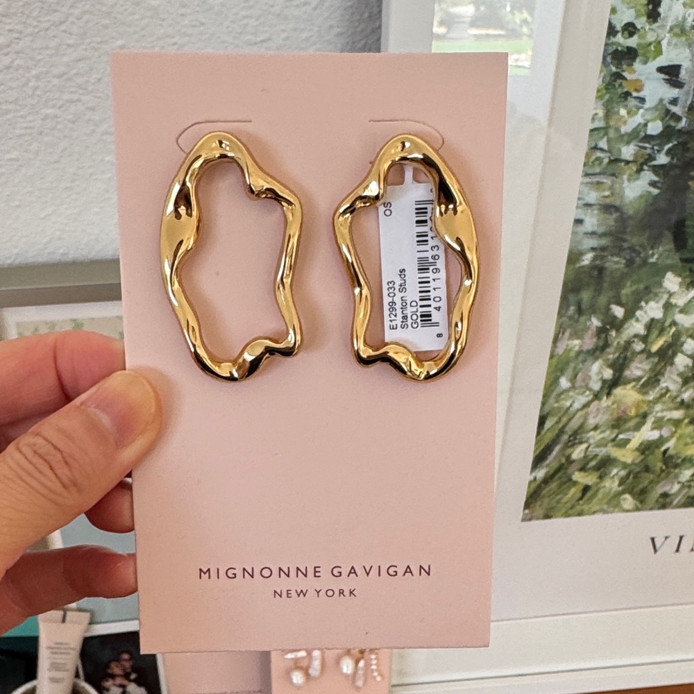 Mignonne Gavigan Wavy Gold Earrings